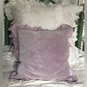 Rachel Ashwell Shabby Chic Velvet Lavender Pillow